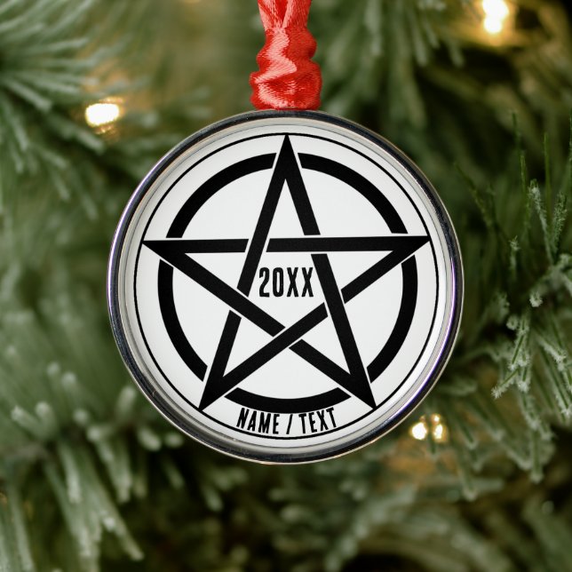 Ornement En Métal Symbole pentagramme Noël (Arbre)