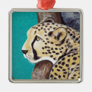 Ornement En Métal Tableau Cheetah