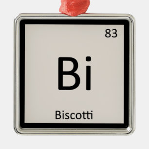 Ornement En Métal Tableau périodique de la chimie des biscuits Bisco