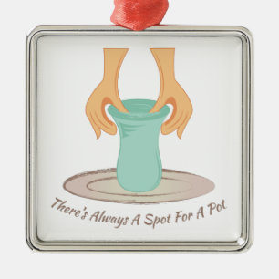 Ornement En Métal Tache pour un pot