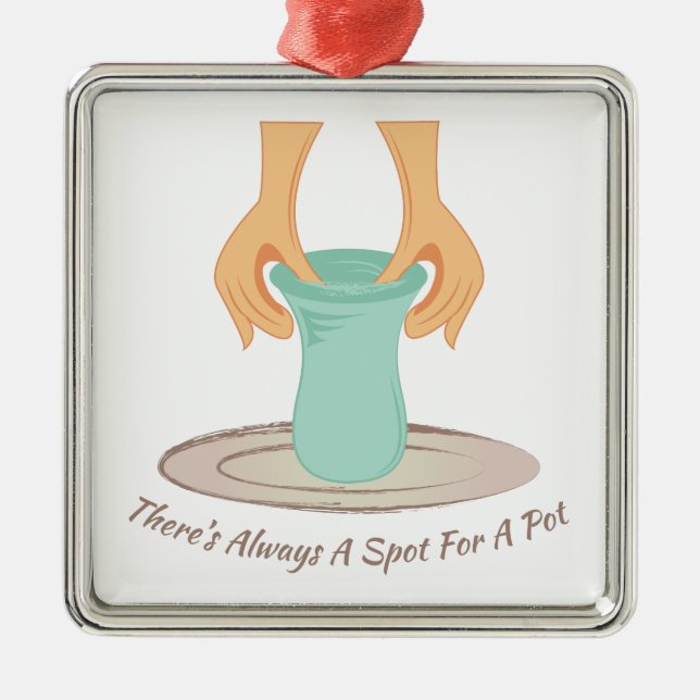 Ornement En Métal Tache pour un pot (Devant)