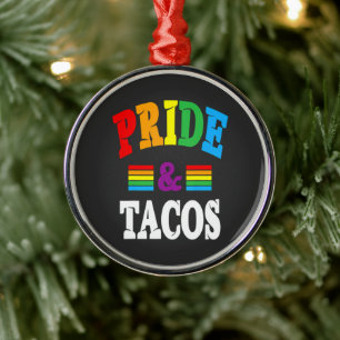 Ornement En Métal Tacos de la fierté LGBT