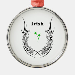 Ornement En Métal Tatouage irlandais de shamrock