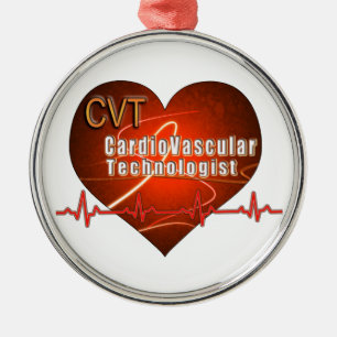 Ornement En Métal Technologue cardio-vasculaire de LOGO de COEUR de