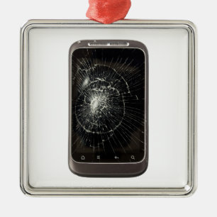 Ornement En Métal Téléphone mobile cassé