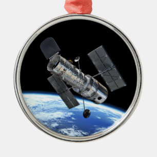 Ornement En Métal Télescope spatial Hubble en orbite terrestre Photo