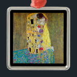 Ornement En Métal The Kiss by Gustav Klimt, Vintage Art Nouveau<br><div class="desc">The Kiss (Der Kuss) (1907/08) by Gustav Klimt is probably his most famous work. Klimt began work on it in 1907 and it is the highpoint of his so-called 'Golden Period'. The Kiss is a vintage Victorian Era Symbolism fine art love and romance painting featuring a romantic couple in various...</div>