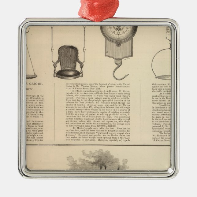 Ornement En Métal Thomas S Morton, Fabricant Morris (Devant)