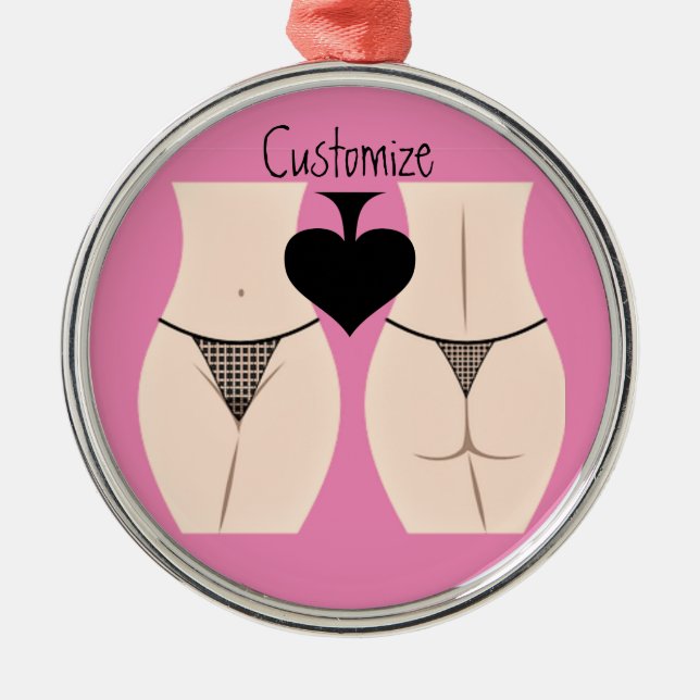 Ornement En Métal Thong Panty Spade Thunder_Cove (Devant)