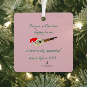 Ornement En Métal TIff Theorbo Christmas Shopping Sq.