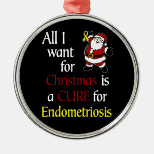 Ornement En Métal Tout Ce Que Je Veux Pour Noël/Père Noël...Endometr