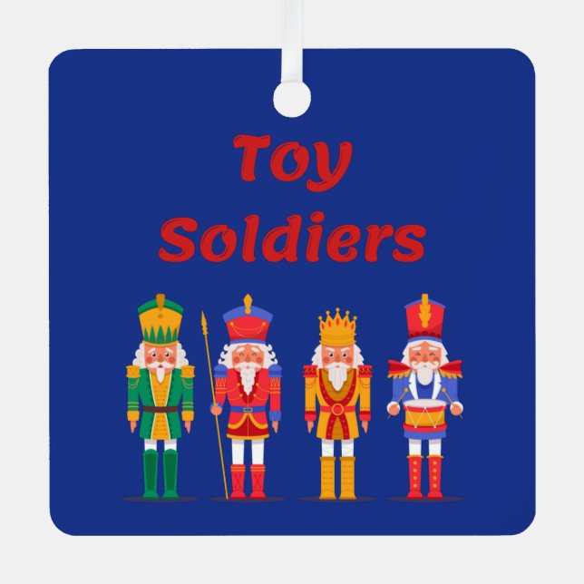 Ornement En Métal Toy Soldier Nutcrackers Metal Ornament (Recto)
