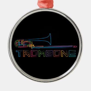 Ornement En Métal Trombone d'arc-en-ciel