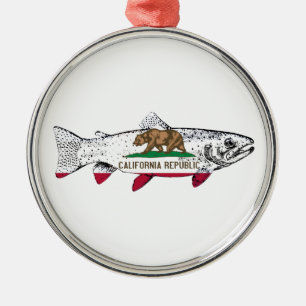 Ornement En Métal Truite de Californie