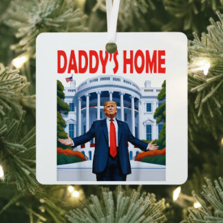 Ornement En Métal Trump Daddys Home