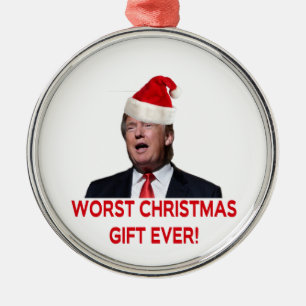 Ornement En Métal Trump, le pire cadeau de Noël jamais fait ! Orneme