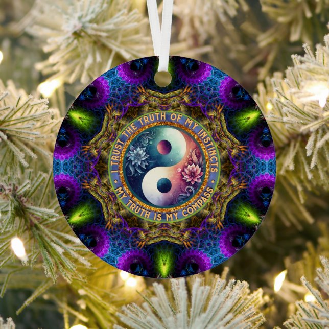 Ornement En Métal Trust Instincts Growth Compass Direction Inspire (Insitu)