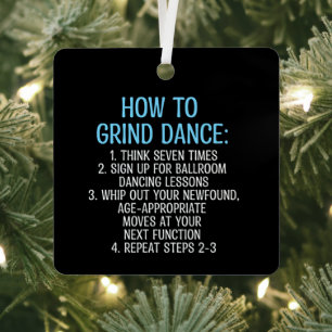Ornement En Métal Tutoriel de grind dancing - NON !
