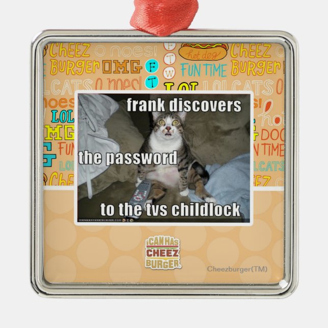 Ornement En Métal TV Childlock (Devant)