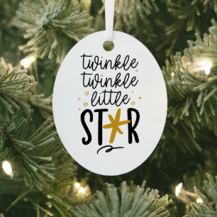 Ornement En Métal Twinkle Twinkle Little Star Doodle