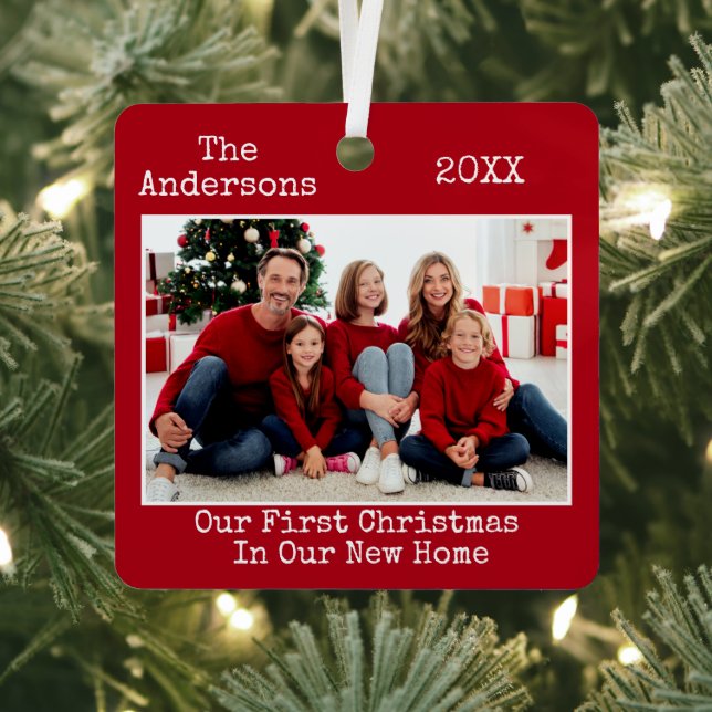 Ornement En Métal Typographie Texte Premier Noël Nouveau Accueil Pho (Insitu)