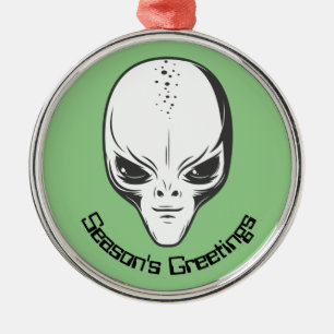 Ornement En Métal Ufologiste de l'Alien spatial Sci Fi