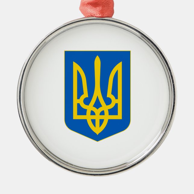 Ornement En Métal Ukraine Coat of Arms (Devant)