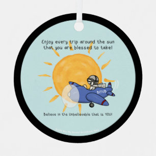 Ornement En Métal Un autre voyage autour du soleil