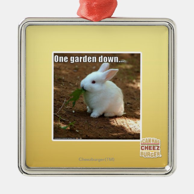 Ornement En Métal Un jardin Down� (Devant)