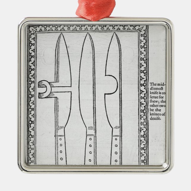 Ornement En Métal Un tour de couteau (Devant)
