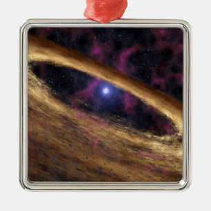 Ornement En Métal Un type d'étoile morte a appelé un pulsar