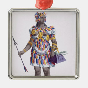 Ornement En Métal Une femme du Honduras, 1780 (gravure colorée)