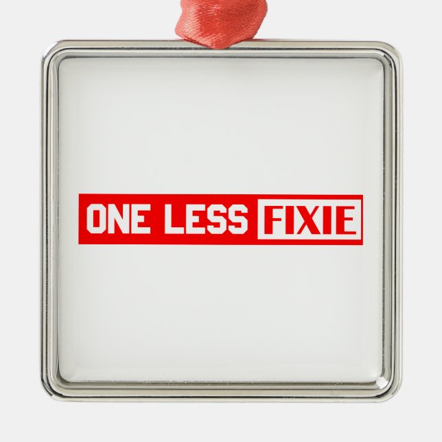 Ornement En Métal Une Fixie de moins (Devant)