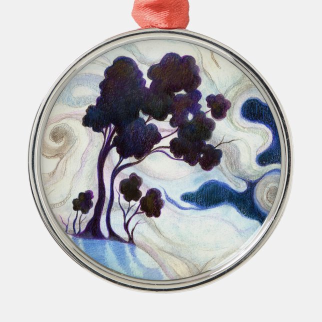 Ornement En Métal Une nuit brillante (Devant)