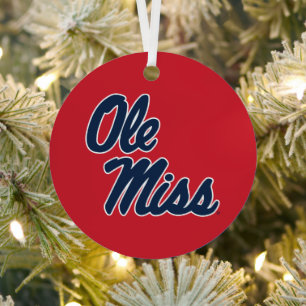 Ornement En Métal Université du Mississippi Ole Miss Script