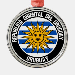 Ornement En Métal Uruguay Round Emblem