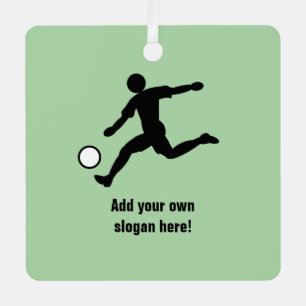 Ornement En Métal US Soccer / Joueur de football britannique et votr