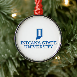 Ornement En Métal Vacances de l'Université d'État de l'Indiana