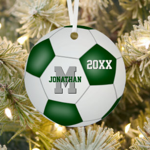 Ornement En Métal vert blanc couleur école enfants gardien soccer