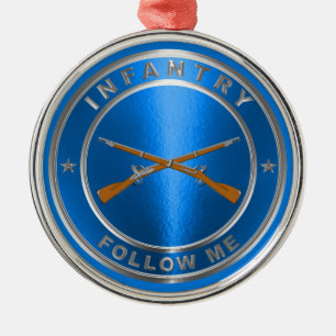 ORNEMENT EN MÉTAL VÉTÉRAN D'INFANTERIE