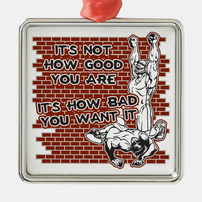 Ornement En Métal Victoire de lutte (Devant)