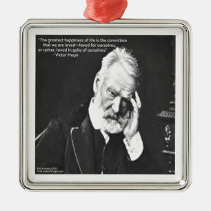 Ornement En Métal Victor Hugo & Citation de bonheur Cadeaux T-shirts