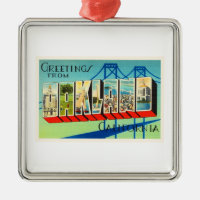 Vieux souvenir de Vintage voyage d'Oakland la