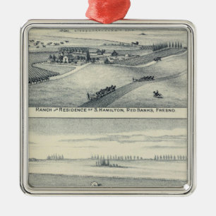 Ornement En Métal Vignoble de Blanca d'Estella, la Californie