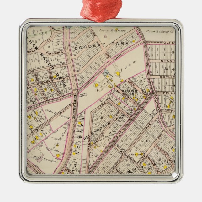 Ornement En Métal Ville de Pelham, New York (Devant)