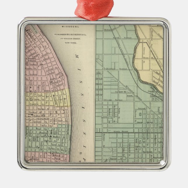 Ornement En Métal Ville ville de St Louis, Missouri de Chicago (Devant)