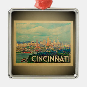 Ornement En Métal Vintage voyage d'ornement de Cincinnati Ohio