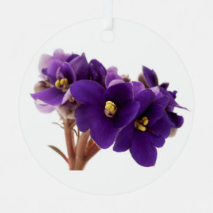 Ornement En Métal Violet africain
