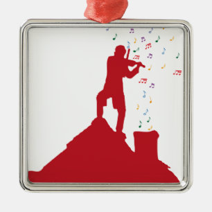 Ornement En Métal Violoneur