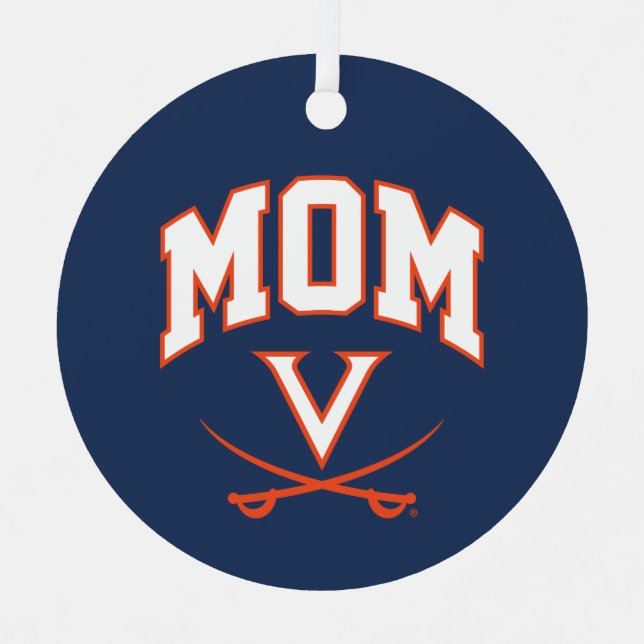 Ornement En Métal Virginia Cavaliers Maman (Recto)